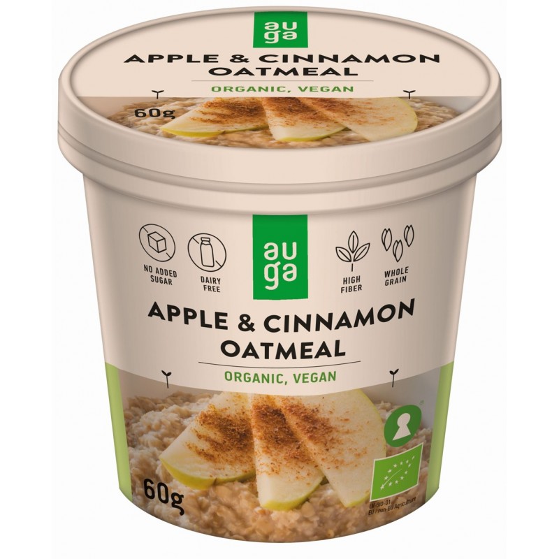 Owsianka z jabłkami i cynamonem pełnoziarnista BIO 60 g