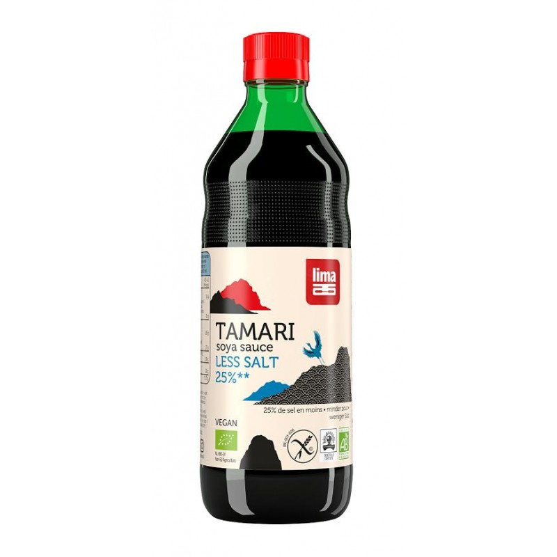 SOS SOJOWY TAMARI 25 % MNIEJ SOLI BEZGLUTENOWY BIO 500 ml - LIMA