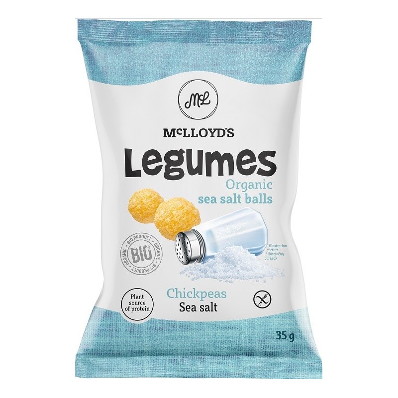 Chrupki z ciecierzycą z solą morską BEZGL. BIO 35 g