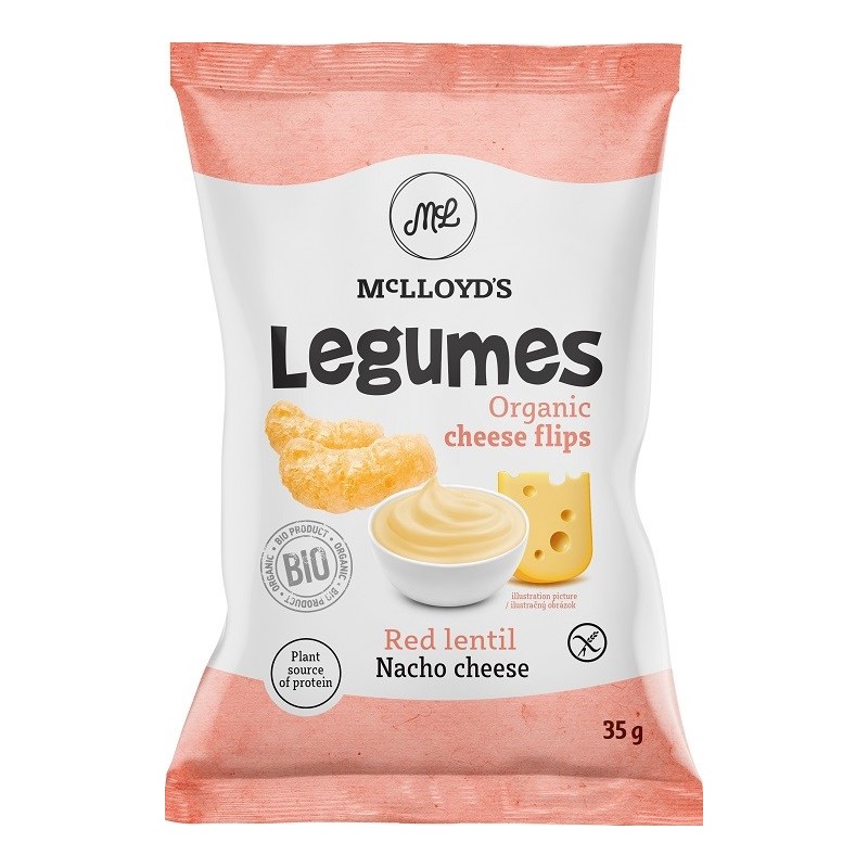 Chrupki z czerwoną soczewicą serowe BEZGL. BIO 35 g