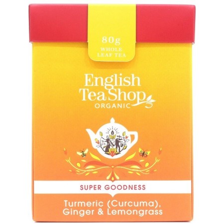 Herbata sypana z imbirem , kurkumą i trawą cytrynową BIO 80 g