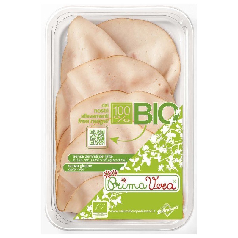 PIERŚ Z INDYKA GOTOWANA PLASTRY BEZGLUTENOWA BIO 70 g - PRIMAVERA