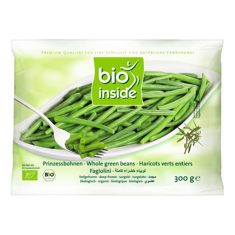 FASOLKA ZIELONA MROŻONA BEZGLUTENOWA BIO 300 g - BIO INSIDE