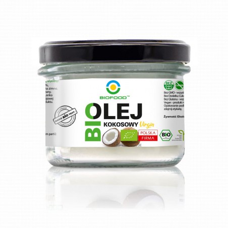 OLEJ KOKOSOWY VIRGIN BIO 180 ml - BIO FOOD