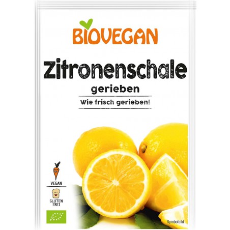 SKÓRKA CYTRYNY SUSZONA SPROSZKOWANA BEZGLUTENOWA BIO 9 g - BIO VEGAN