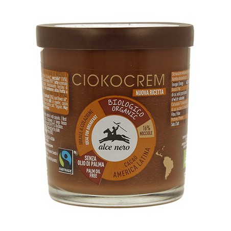 KREM ORZECHOWO - CZEKOLADOWY FAIR TRADE BIO 180 g - ALCE NERO