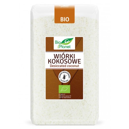 WIÓRKI KOKOSOWE BEZGLUTENOWE BIO 500 g - BIO PLANET