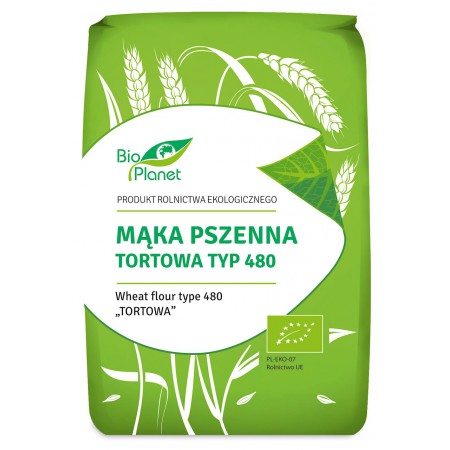 MĄKA PSZENNA TORTOWA TYP 480 BIO 1 kg - BIO PLANET