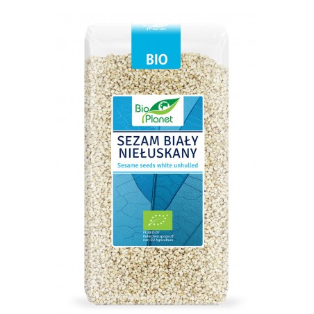 SEZAM BIAŁY NIEŁUSKANY BIO 500 g - BIO PLANET