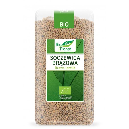 SOCZEWICA BRĄZOWA BIO 500 g - BIO PLANET