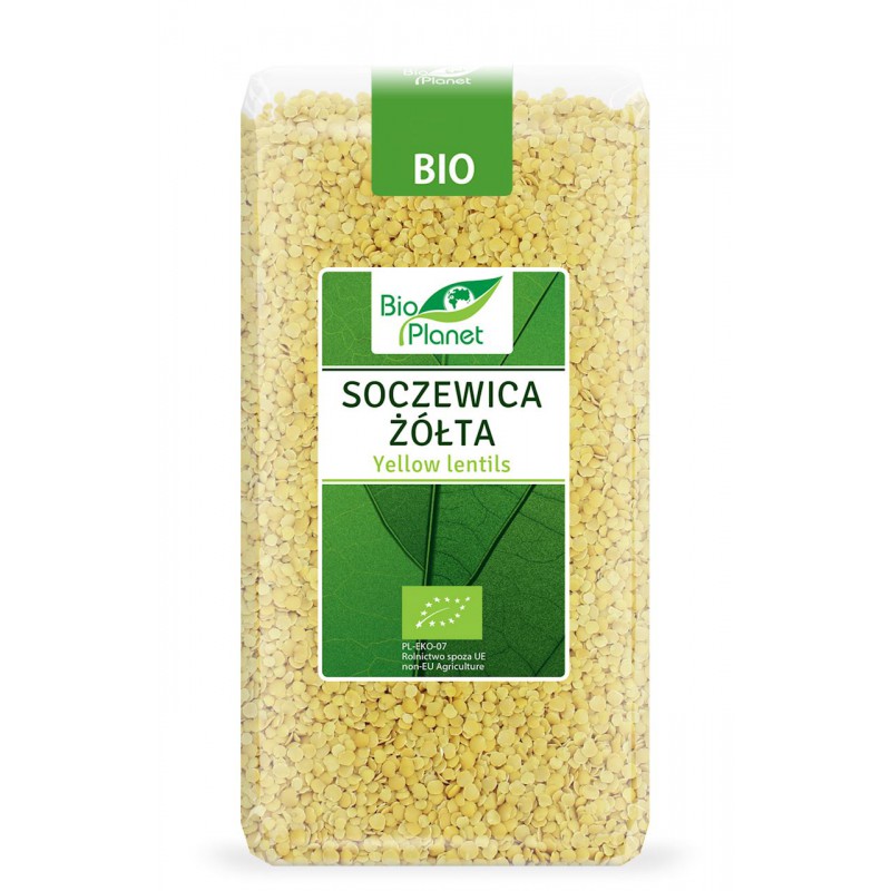 SOCZEWICA ŻÓŁTA BIO 500 g - BIO PLANET