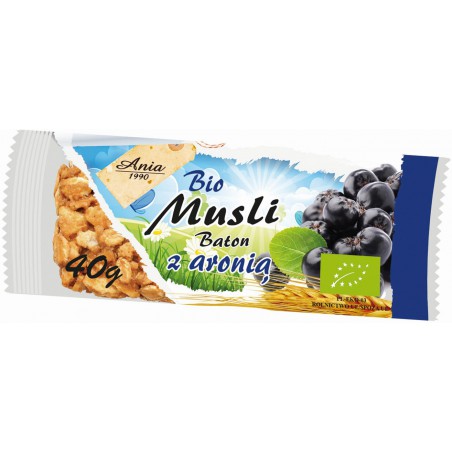 BATON MUSLI Z ARONIĄ BIO 40 g - BIO ANIA