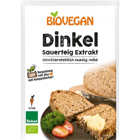 ZAKWAS CHLEBOWY ORKISZOWY W PROSZKU BIO 30 g - BIO VEGAN