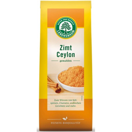 CYNAMON CEJLOŃSKI MIELONY BIO 50 g - LEBENSBAUM