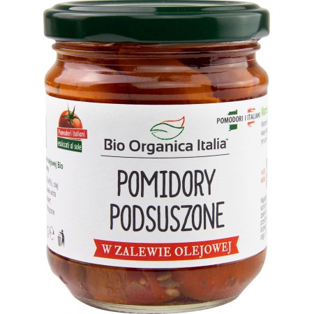 POMIDORY SUSZONE W OLEJU BIO 190 g (SŁOIK) - BIO ORGANICA ITALIA