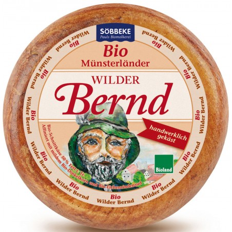 SER ŻÓŁTY DOJRZEWAJĄCY WILDER BERND (50 % TŁUSZCZU W SUCHEJ MASIE) BIO (około 4,0 kg) - SOBBEKE