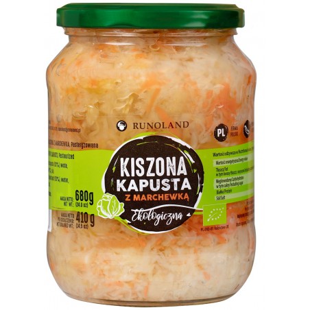 KAPUSTA KISZONA Z MARCHEWKĄ BIO 680 g (410 g) - RUNOLAND