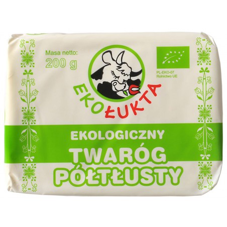 TWARÓG PÓŁTŁUSTY BIO 200 g - EKO ŁUKTA