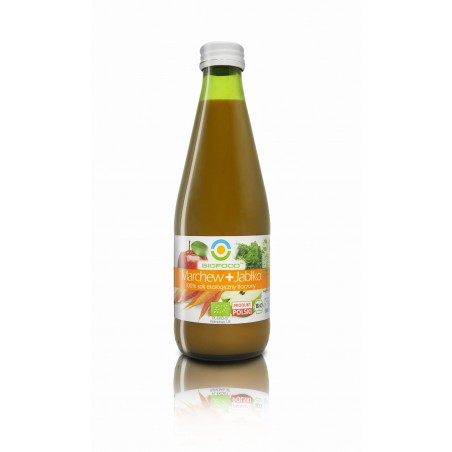 SOK JABŁKOWO - MARCHWIOWY NFC BEZGLUTENOWY BIO 300 ml - BIO FOOD