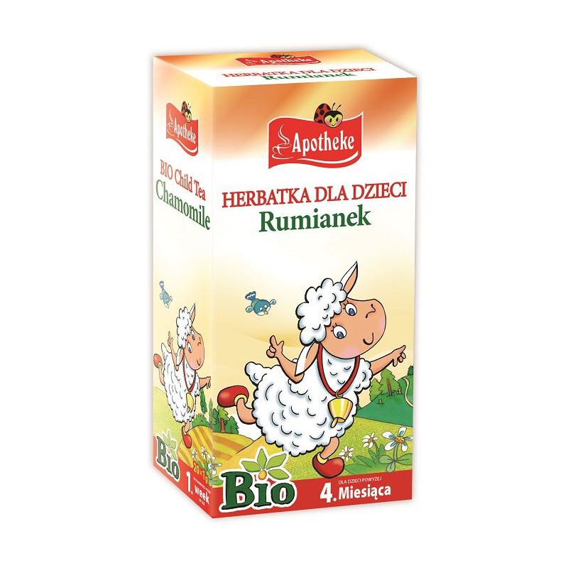 HERBATKA DLA DZIECI - RUMIANKOWA BIO (20 x 1 g) 20 g - APOTHEKE