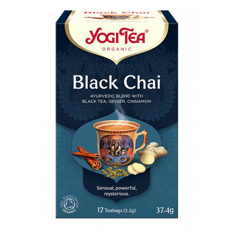 HERBATA CZARNA Z IMBIREM I CYNAMONEM (BLACK CHAI) BIO (17 x 2,2 g) 37,4 g - YOGI TEA