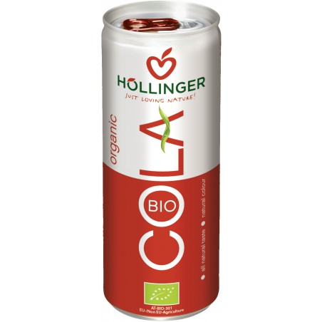 NAPÓJ COLA BEZKOFEINOWY BIO 250 ml (PUSZKA) - HOLLINGER