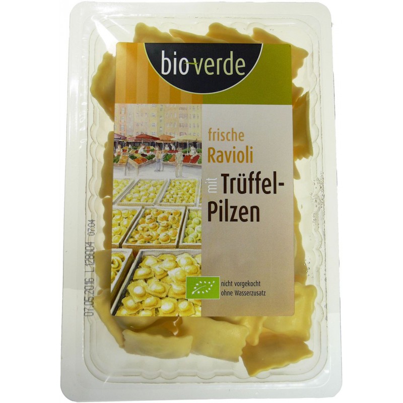 RAVIOLI ŚWIEŻE Z TRUFLAMI BIO 250 g - BIO VERDE
