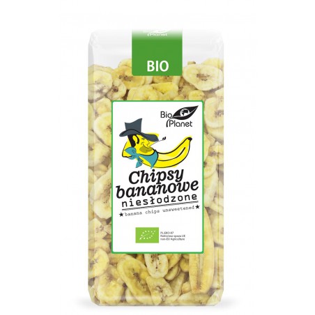 CHIPSY BANANOWE NIESŁODZONE BIO 150 g - BIO PLANET