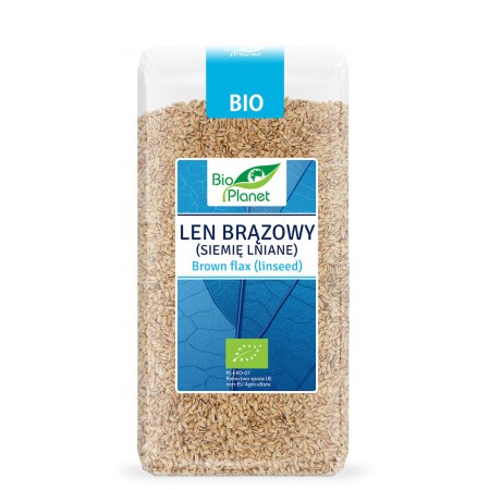 LEN BRĄZOWY (SIEMIĘ LNIANE) BIO 400 g - BIO PLANET