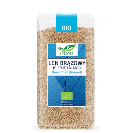 LEN BRĄZOWY (SIEMIĘ LNIANE) BIO 400 g - BIO PLANET