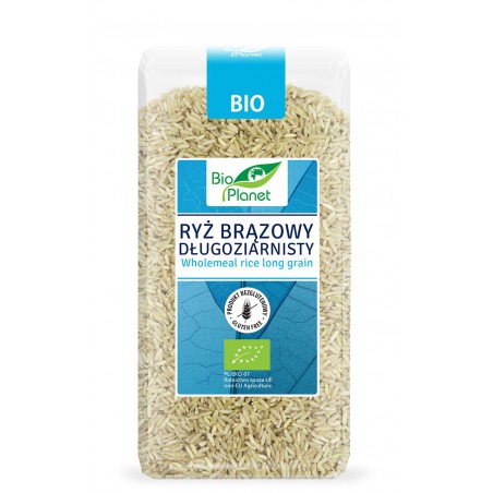 RYŻ BRĄZOWY DŁUGOZIARNISTY BEZGLUTENOWY BIO 500 g - BIO PLANET