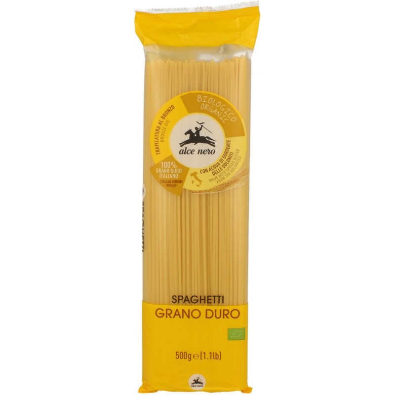MAKARON (SEMOLINOWY) SPAGHETTI BIO 500 g - ALCE NERO