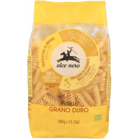 MAKARON (SEMOLINOWY) FUSILLI BIO 500 g - ALCE NERO