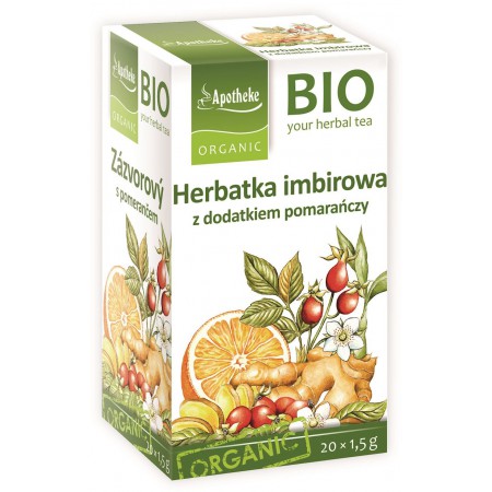 HERBATKA IMBIR - POMARAŃCZA BIO (20 x 1,5 g) 30 g - APOTHEKE
