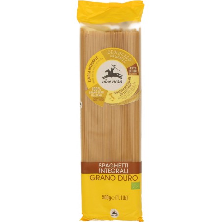 MAKARON (SEMOLINOWY RAZOWY) SPAGHETTI BIO 500 g - ALCE NERO