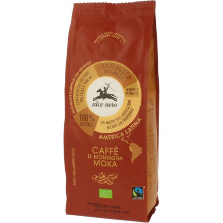 KAWA MIELONA ARABICA 100 % MOKA FAIR TRADE GÓRSKA BIO 250 g - ALCE NERO