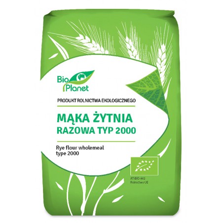 MĄKA ŻYTNIA RAZOWA TYP 2000 BIO 1 kg - BIO PLANET