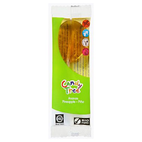 LIZAKI O SMAKU ANANASOWYM BEZGLUTENOWE BIO 13 g - CANDY TREE