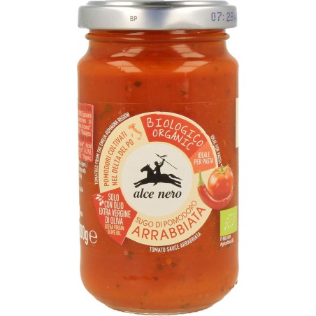 SOS POMIDOROWY Z CHILI ARRABIATA BIO 350 g - ALCE NERO