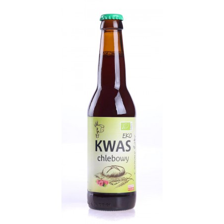 KWAS CHLEBOWY Z SOKIEM MALINOWYM BEZGLUTENOWY BIO 330 ml - EKO NATURA