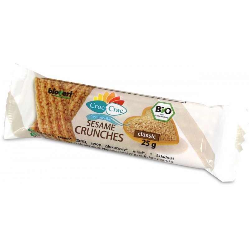 SEZAMKI Z DODATKIEM MIODU BIO 25 g - CROC-CRAC (BIOVERI)