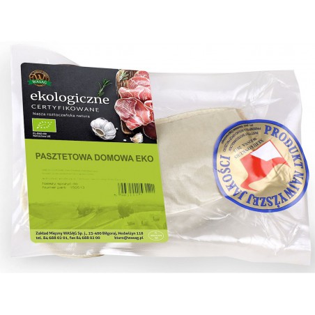 PASZTETOWA DOMOWA BIO (około 0,35 kg) - WASĄG (NA ZAMÓWIENIE)