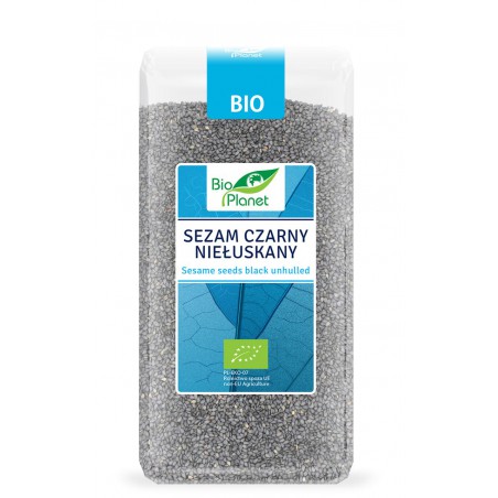 SEZAM CZARNY NIEŁUSKANY BIO 250 g - BIO PLANET