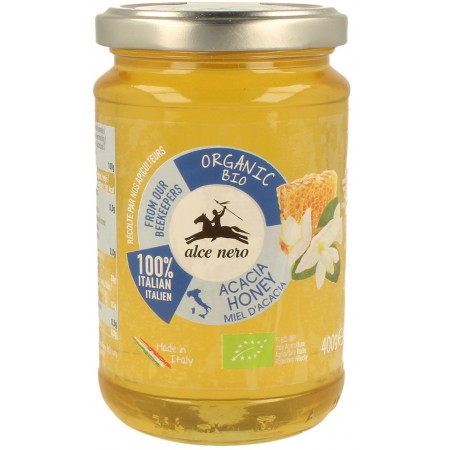 MIÓD NEKTAROWY AKACJOWY BIO 400 g - ALCE NERO