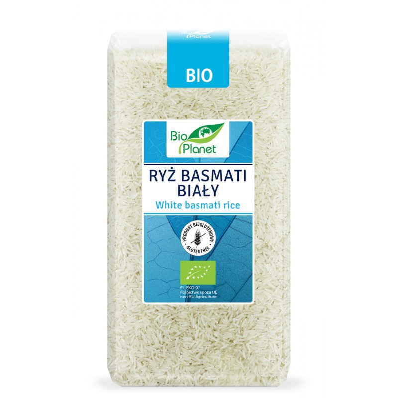 RYŻ BASMATI BIAŁY BEZGLUTENOWY BIO 500 g - BIO PLANET