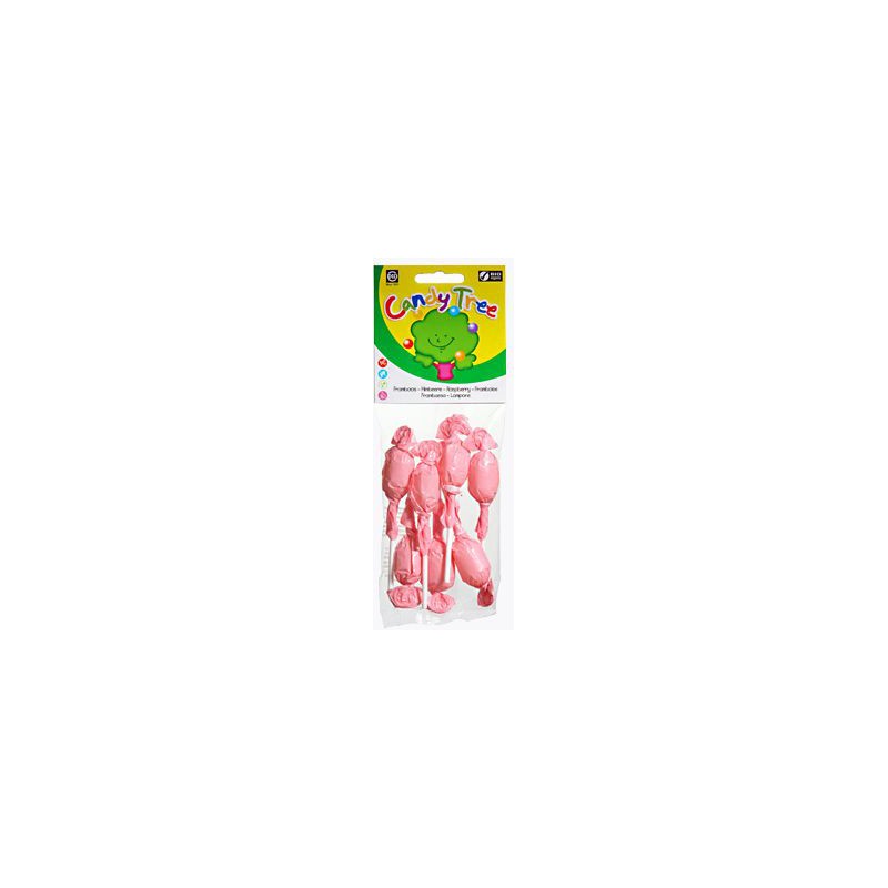 LIZAKI OKRĄGŁE O SMAKU MALINOWYM BEZGLUTENOWE BIO (7 x 10 g) 70 g - CANDY TREE