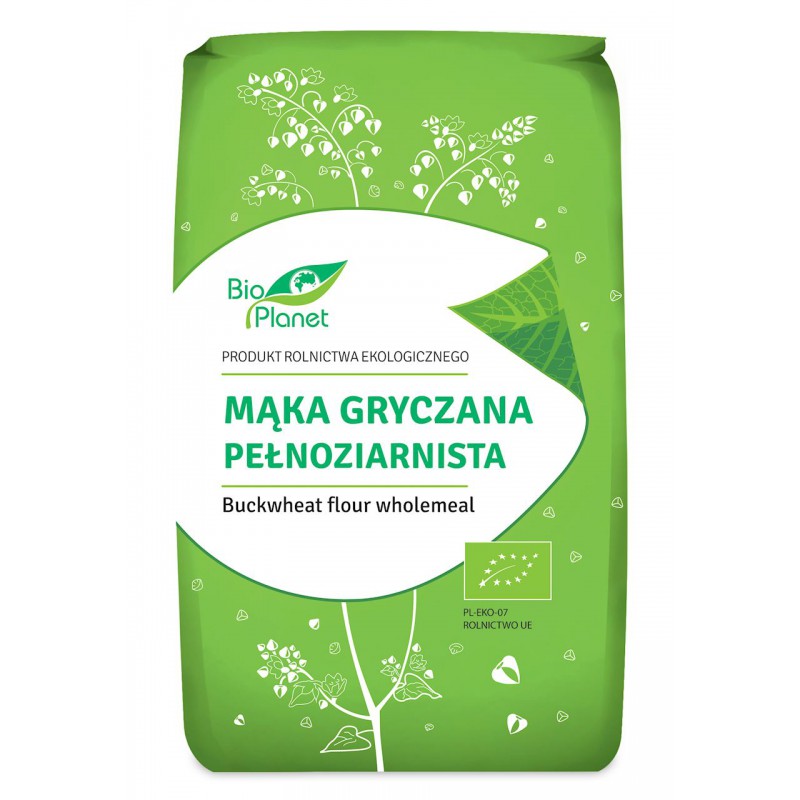 MĄKA GRYCZANA PEŁNOZIARNISTA BIO 500 g - BIO PLANET
