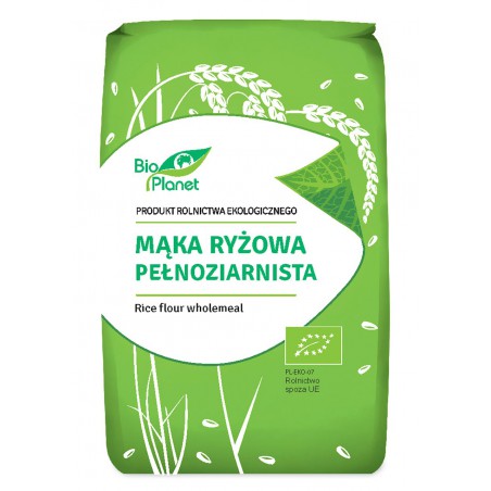 MĄKA RYŻOWA PEŁNOZIARNISTA BIO 500 g - BIO PLANET