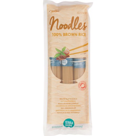 MAKARON (RYŻOWY RAZOWY TYPU NOODLE) BEZGLUTENOWY BIO 250 g - TERRASANA