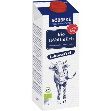 MLEKO BEZ LAKTOZY (3,5 % TŁUSZCZU) BIO 1 L - SOBBEKE